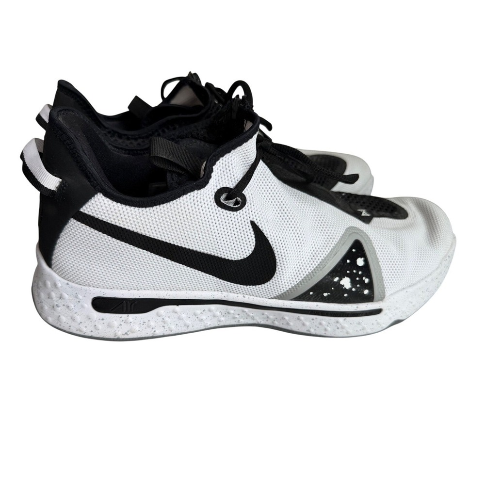 Nike PG 4 Paul George Black White Basketball Shoes CD5079-100 Mens Size 17